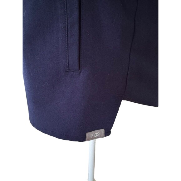 Figs‎ Dark Blue Kangaroo Pocket Scrub Top Size Small W19SW1011 - Picture 3 of 7